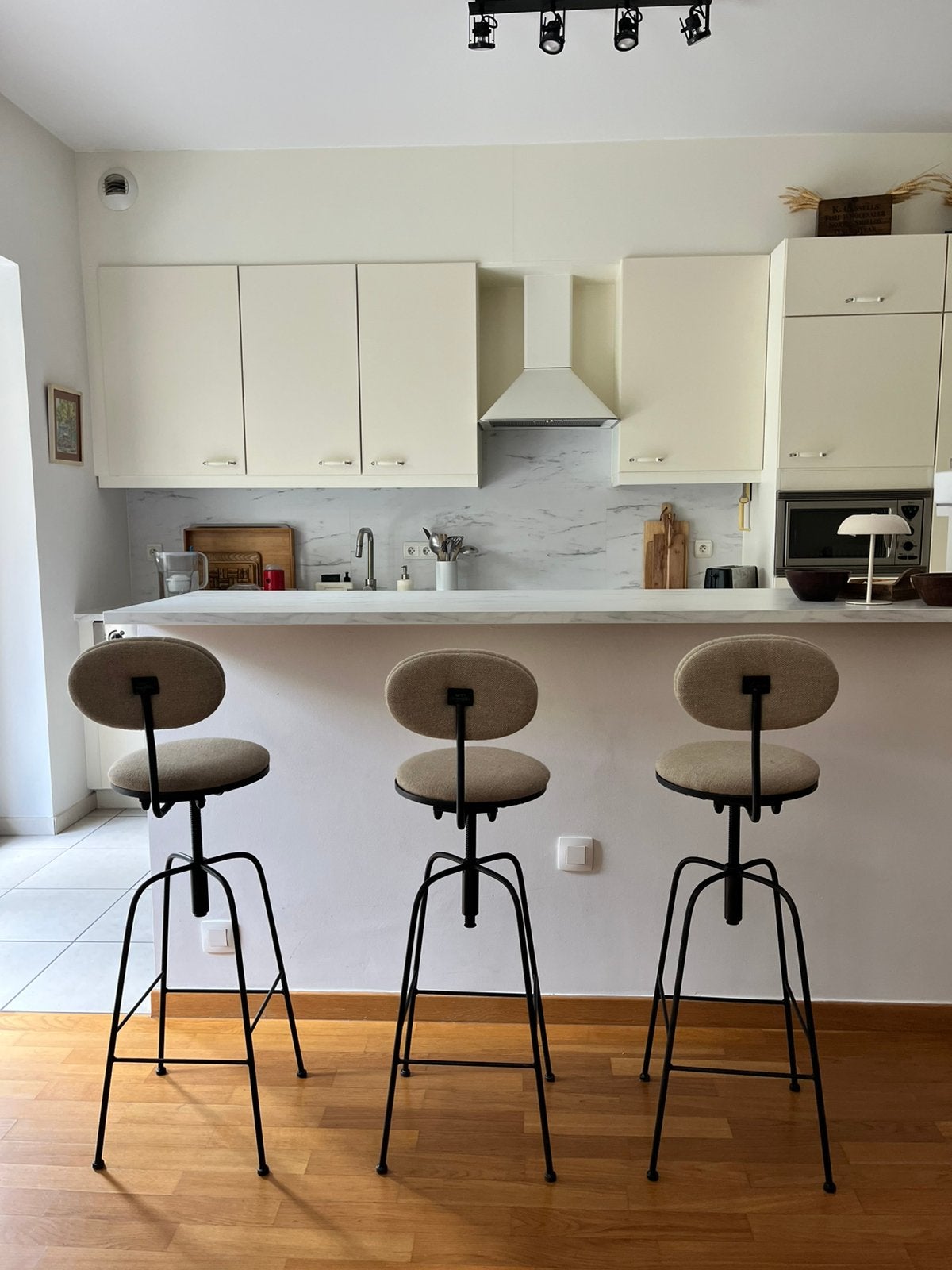 3 Tabourets ZARA HOME, 3 krukken, Ophalen, Zo goed als nieuw, Metaal