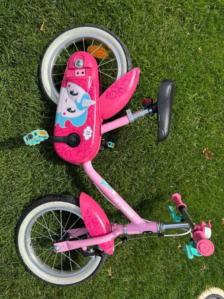 Kleuterfiets decathlon unicorn, Ophalen, Zo goed als nieuw, Minder dan 16 inch, B-Twin