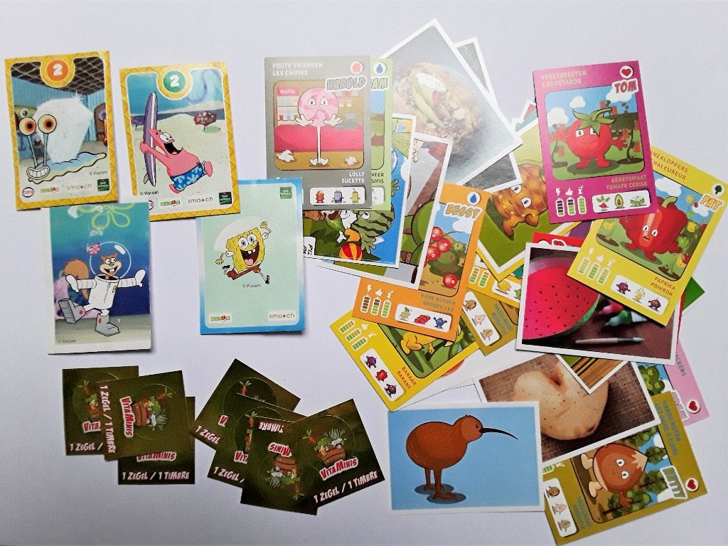 Kaartstickers: Disney, SpongeBob, Pirates, Caribbean, enz., Verzamelen, Ophalen, Zo goed als nieuw, Film, Tv of Omroep