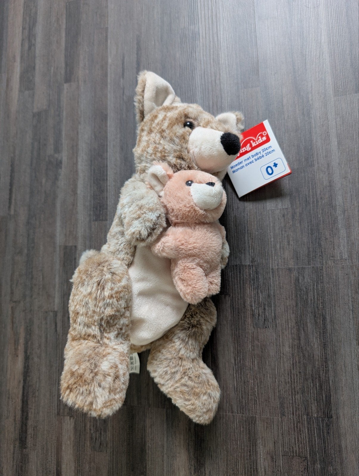 NIEUW knuffel kangoeroe met baby, Ophalen, Overige typen, Nieuw, Met label