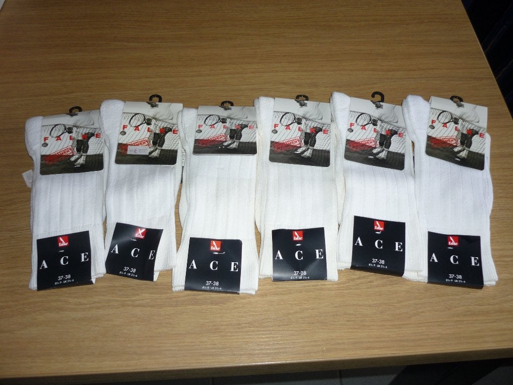 Witte sokken van Falke maat 37/38 (6 paar), Vêtements | Hommes, Chaussettes & Bas, Enlèvement ou Envoi, Neuf, Blanc, Falke