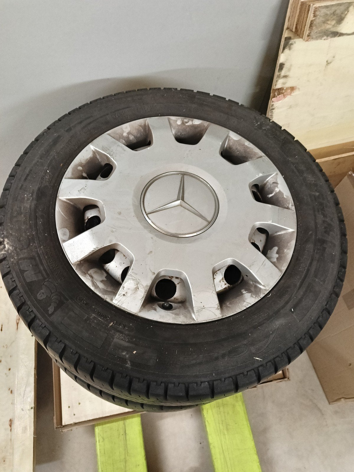 Set stalen velgen met Michelin banden – 205/65 R16 C, Ophalen, 16 inch, Banden en Velgen, 205 mm