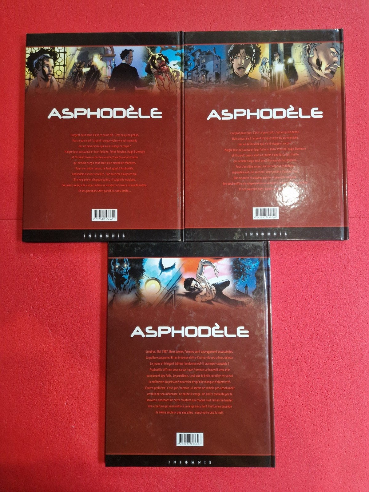 Lot de 3 bd asphodele 1 à 3,EO, avec 1 ex libris, Enlèvement ou Envoi