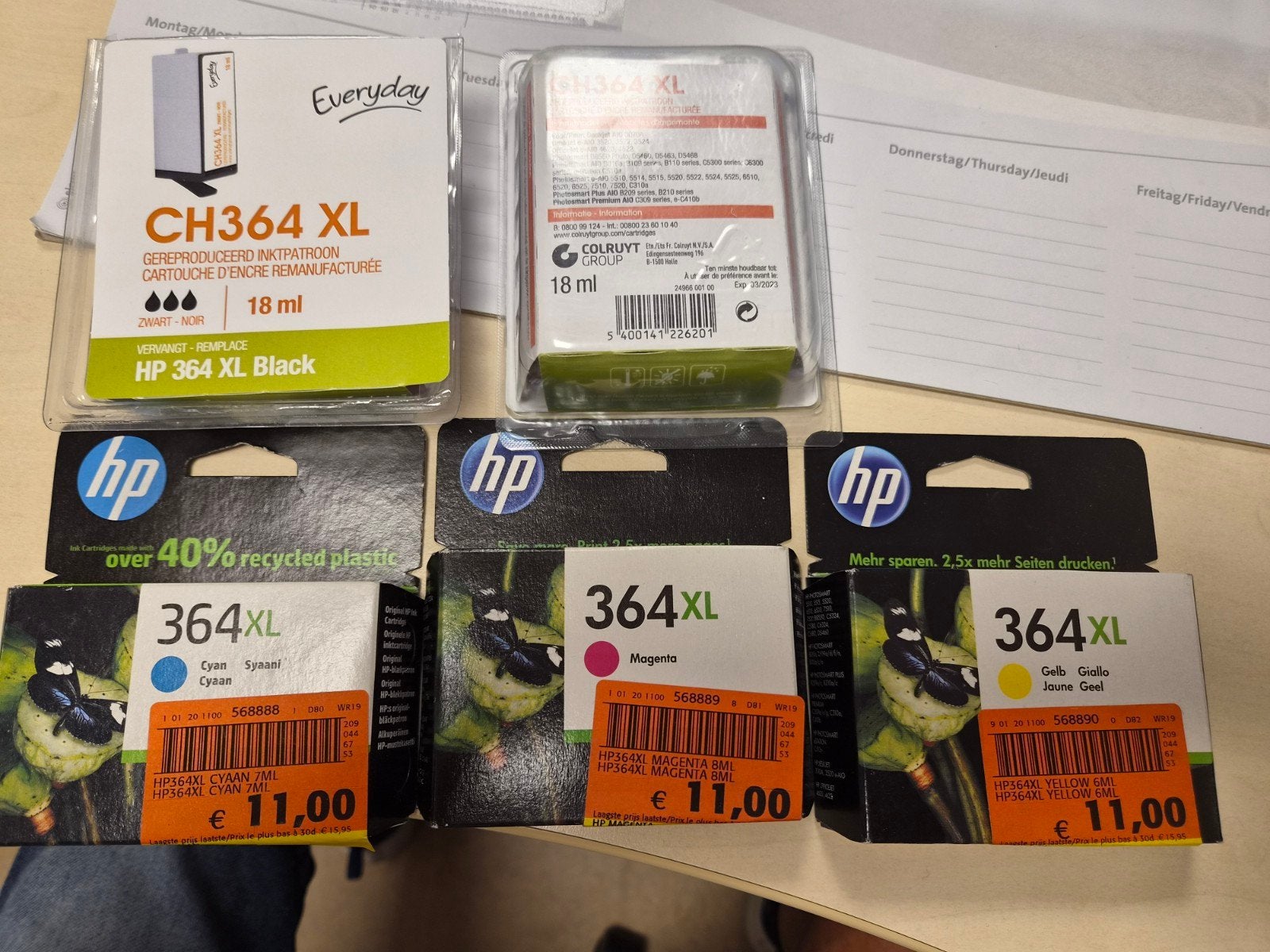 HP 364XL originele high-capacity SET van 5 inktcartridges, Ophalen of Verzenden, Cartridge, HP