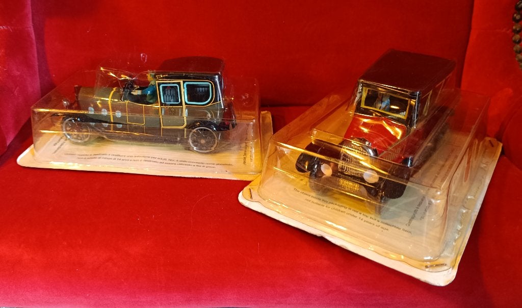 Lot van twee opwindbare blikken auto's te koop., Ophalen of Verzenden