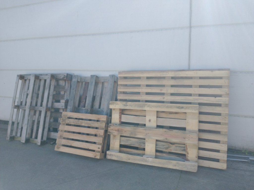 gratis houten paletten, Ophalen, Gebruikt
