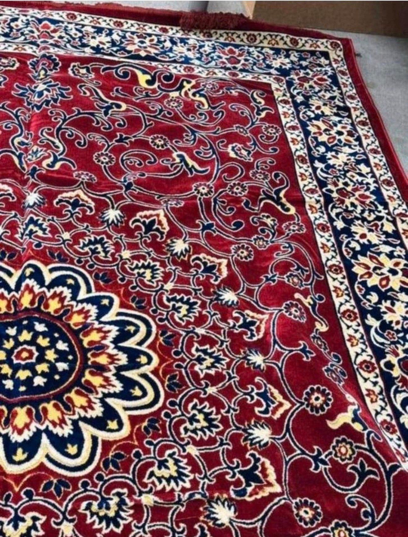 Perzisch tapijt 290 x 195 cm rood medaillon als nieuw Kleed, Antiek en Kunst, Ophalen of Verzenden