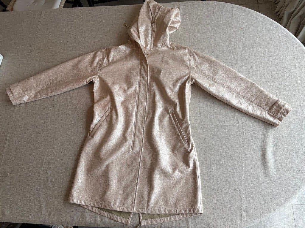 bleekroze regenjas 'leer look' Xandres, Zo goed als nieuw, Roze, Xandres, Ophalen