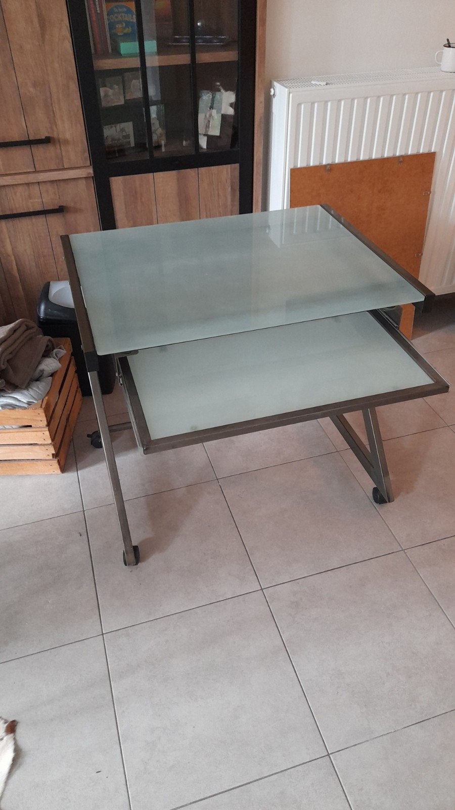 Glazen design bureau, Ophalen, 50 tot 100 cm, 50 tot 100 cm, Industrieel