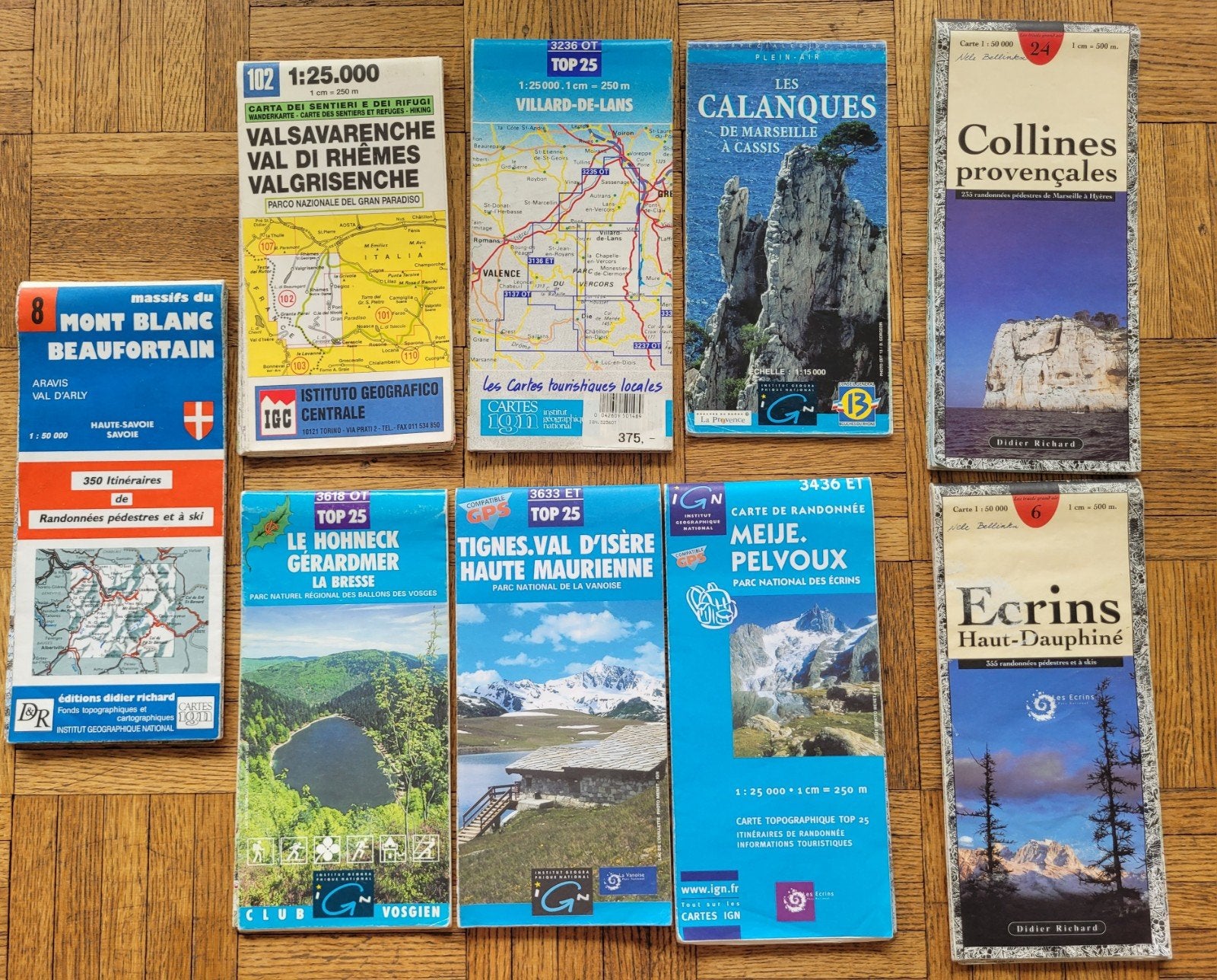 19 landkaarten en wandelkaarten!, Boeken, Ophalen of Verzenden