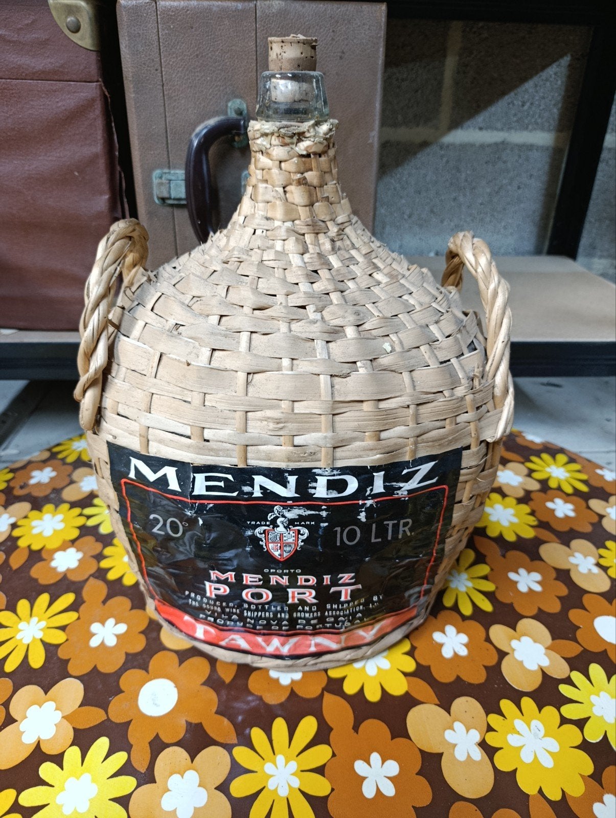 Dame-jeanne vintage 10l Mendiz Tawny 20, Collections, Enlèvement ou Envoi