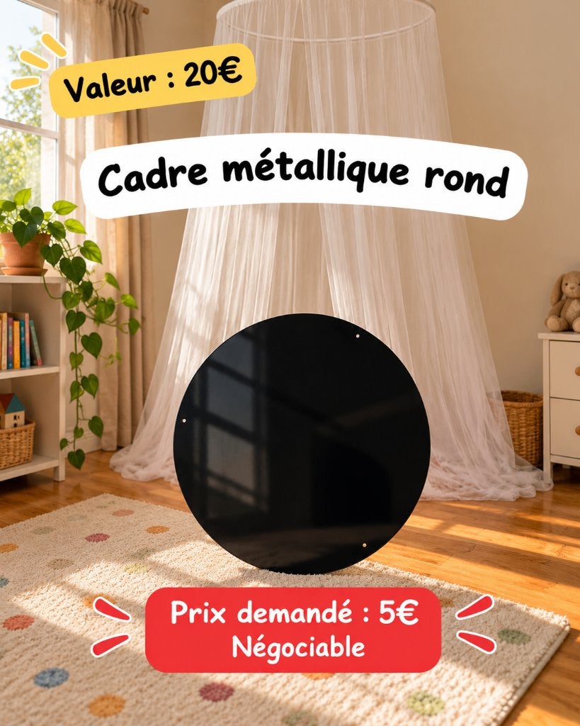 cadre métallique, Maison & Meubles, Moderne, Enlèvement, Utilisé, Noir