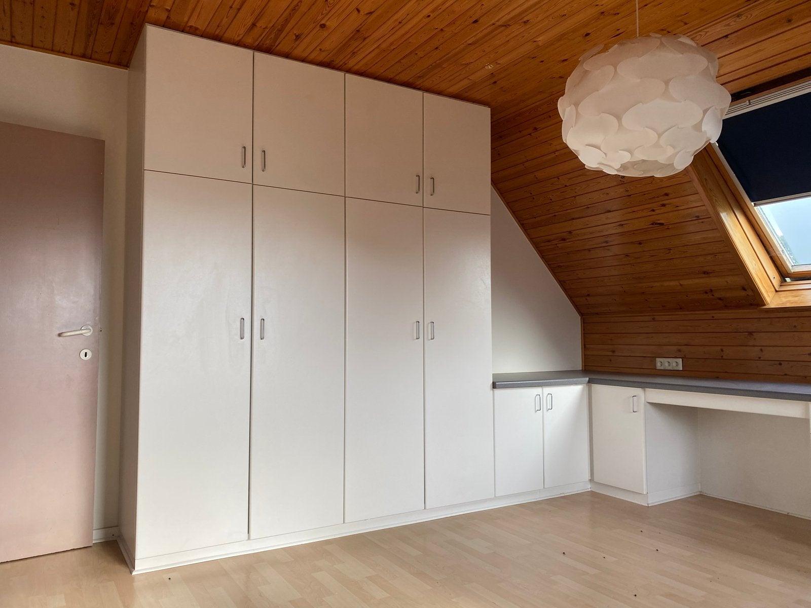 Inbouwkasten en bureau, Huis en Inrichting, Bureaus, Ophalen, Zo goed als nieuw, Kunststof, Wit