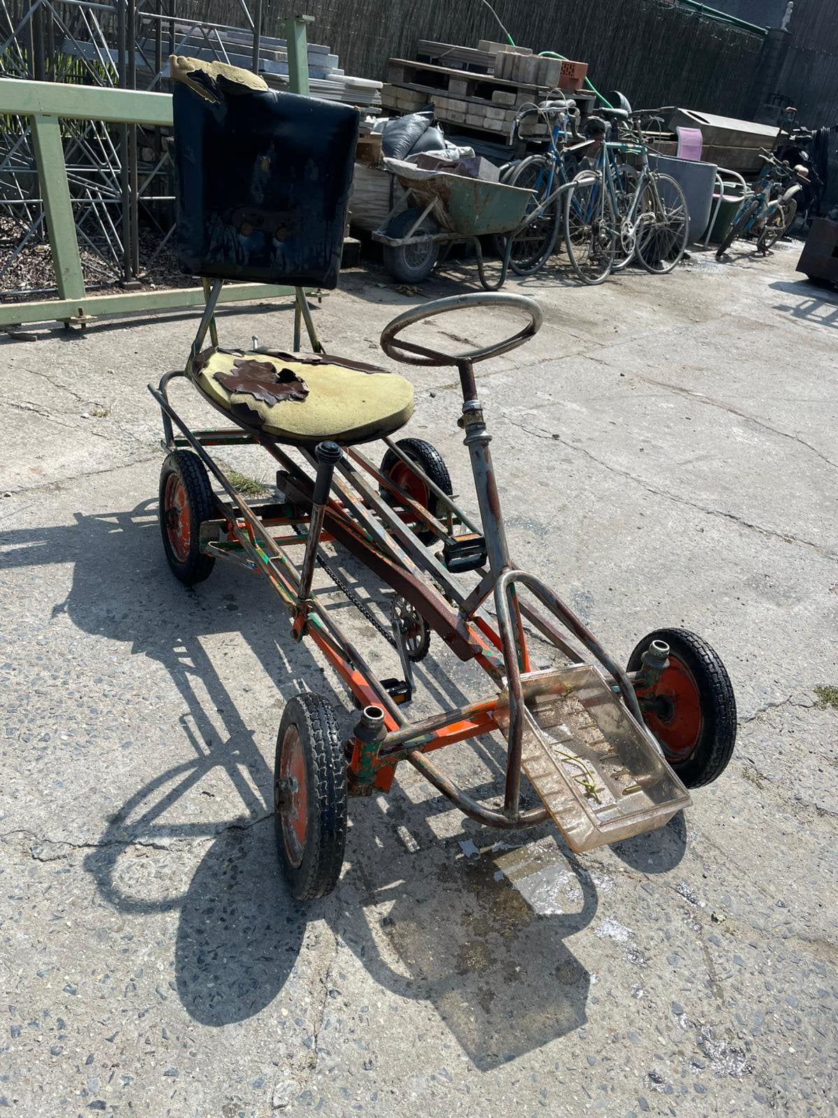 Vintage go-kart – jaren 60-70, Kinderen en Baby's, Speelgoed | Buiten | Skelters, Ophalen, Gebruikt