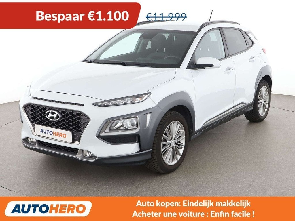 Hyundai KONA 1.0 TGDI Classic 2WD (bj 2018), Voorwielaandrijving, Lichtsensor, Gebruikt, Zwart