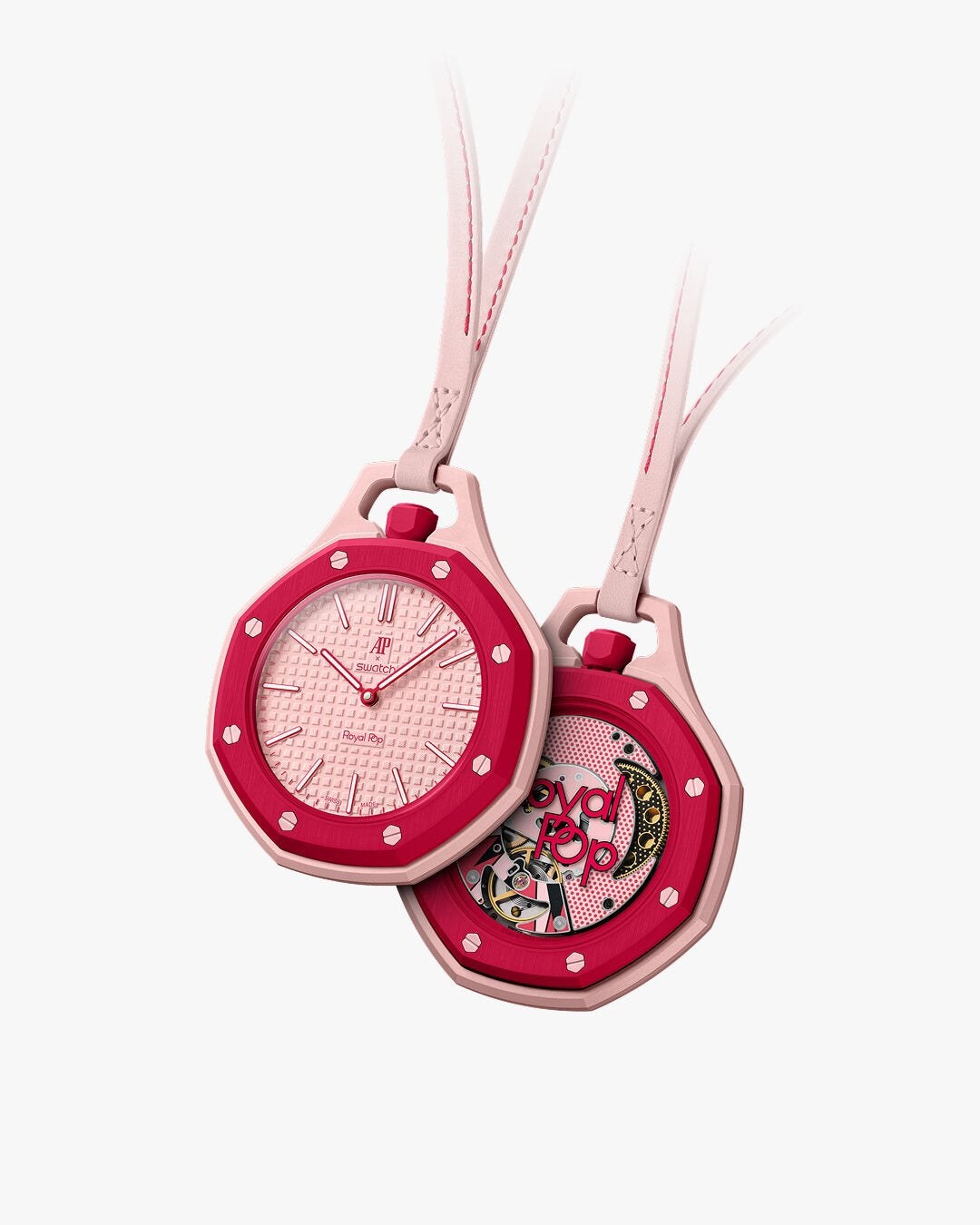 Audemars Piguet x Swatch Royal Pop “Otto Rosso”, Enlèvement, Comme neuf, Rouge