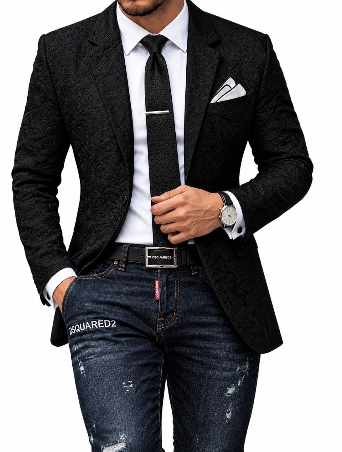 BLAZER DE CÉRÉMONIE XL, Kleding | Heren, Ophalen of Verzenden, Zwart
