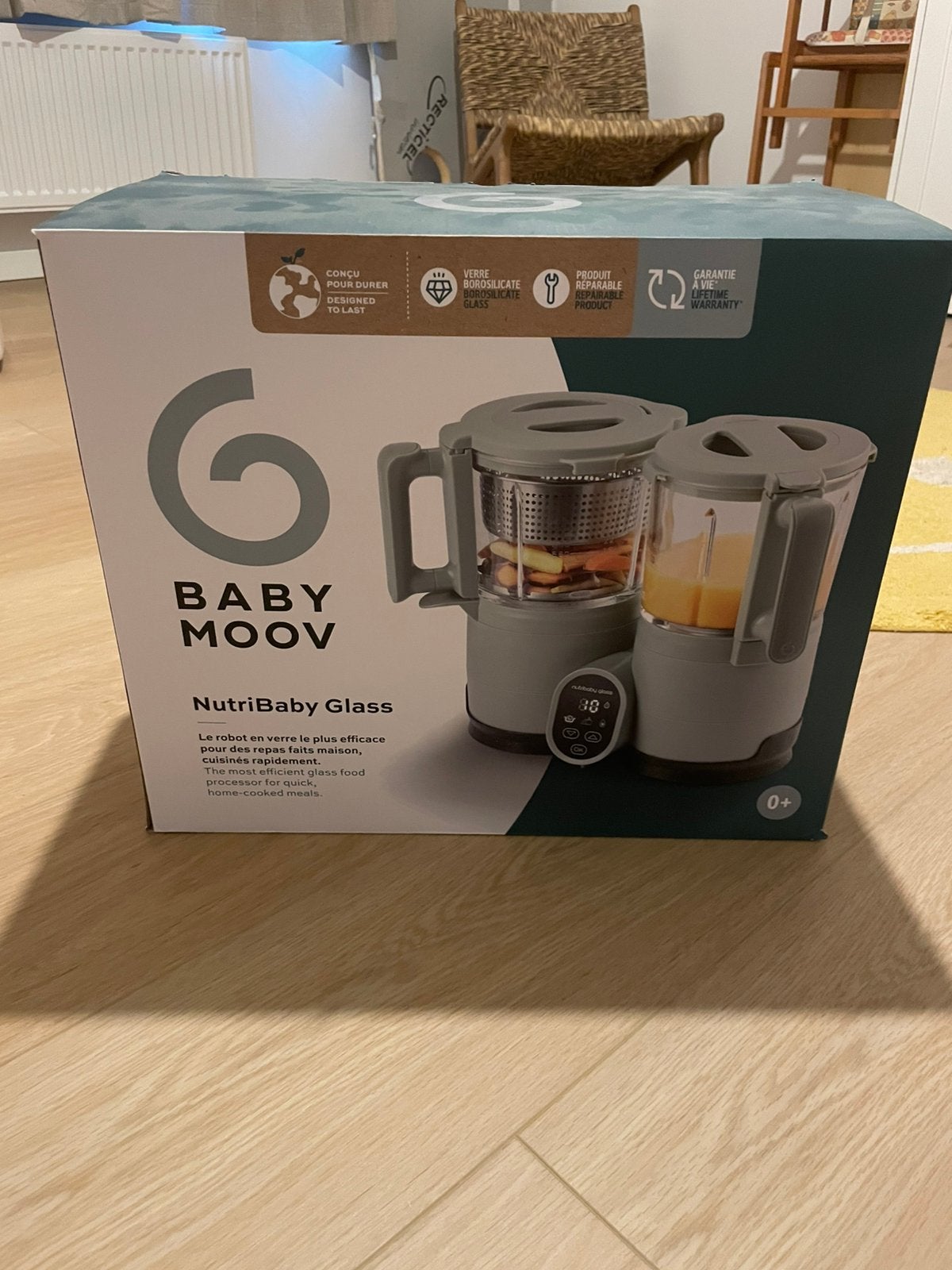 Babymoov Nutribaby Glass, Ophalen, Zo goed als nieuw, Babymoov, Ontdooifunctie
