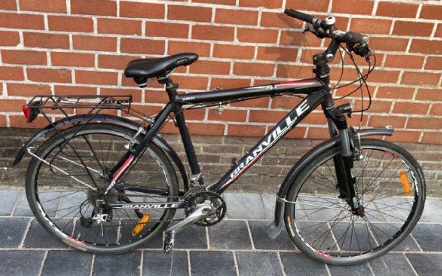 Granville Herenfiets 26 inch, Velgrem, Versnellingen, Zo goed als nieuw, 53 tot 57 cm