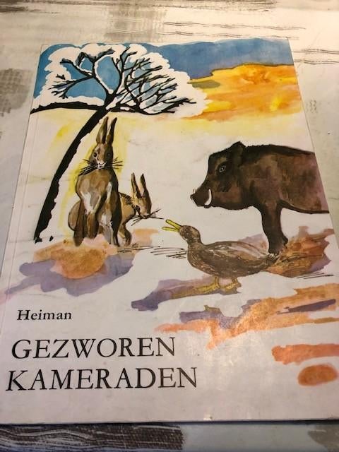 Gezworen kameraden - Heiman *vintage jeugdboek*, Boeken, Gelezen, Heiman, 5 of 6 jaar, Fictie algemeen