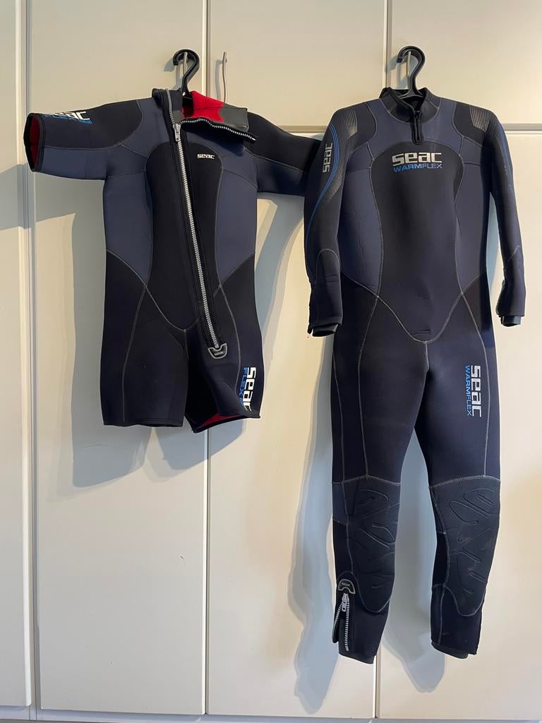 Duikpak en overpak dames Seac 7+5mm, maat XXL, Watersport en Boten, Ophalen of Verzenden, Gebruikt, Duikpak