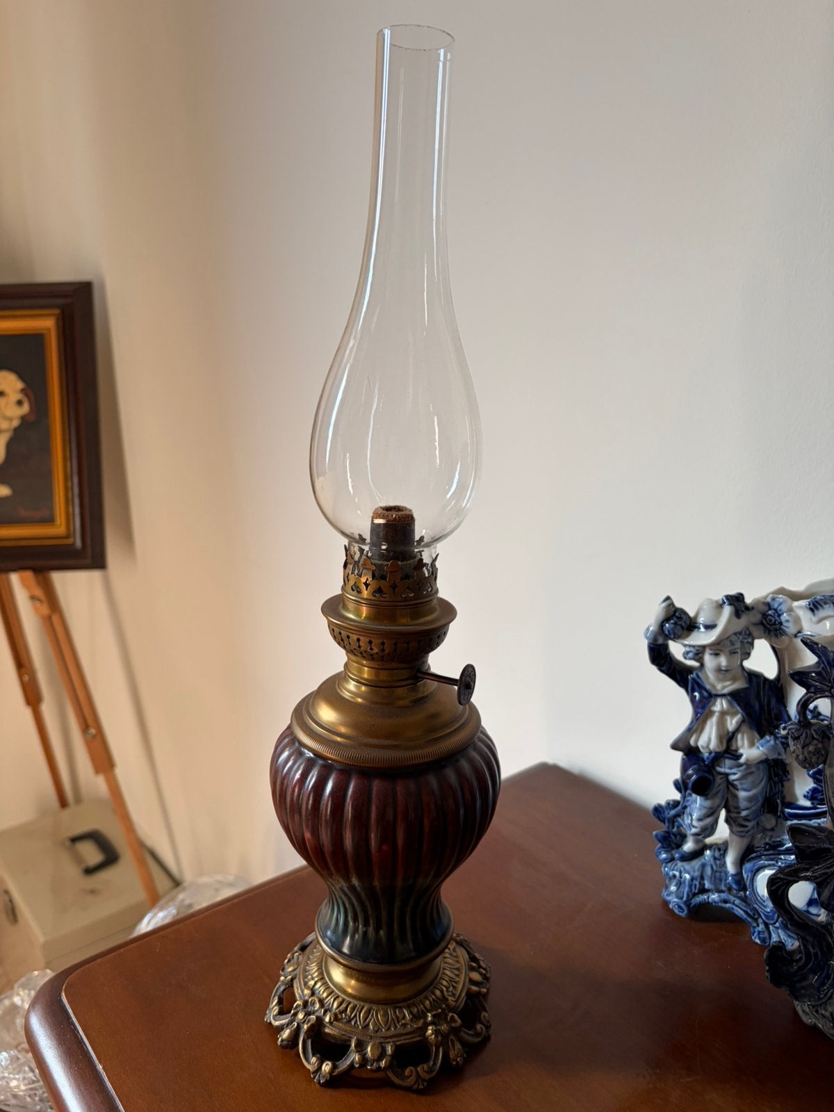 Olielamp, Ophalen