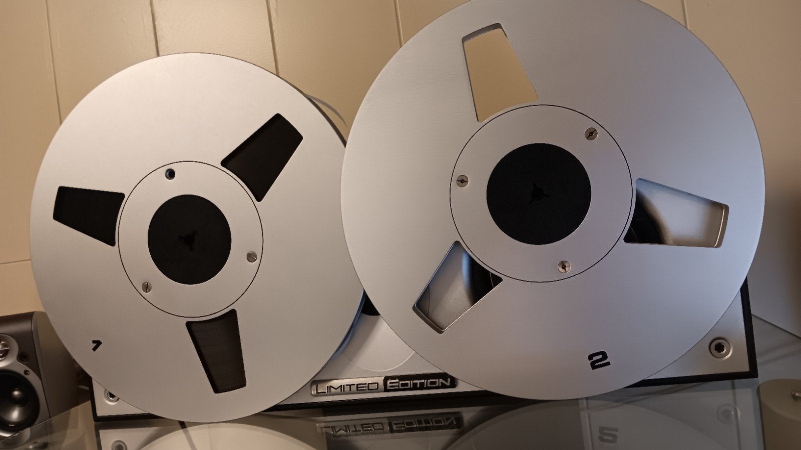 2 x metal reel 26 met goede tape, Audio, Tv en Foto, Ophalen of Verzenden