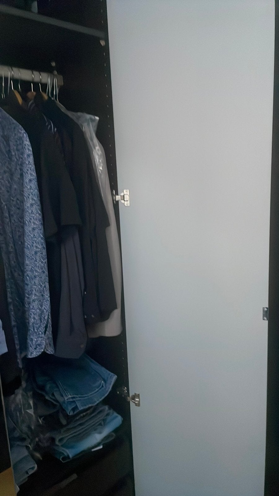 IKEA Pax kledingkast, 4 deuren donkerbruin., Ophalen, 200 cm of meer, Met klep(pen), 200 cm of meer