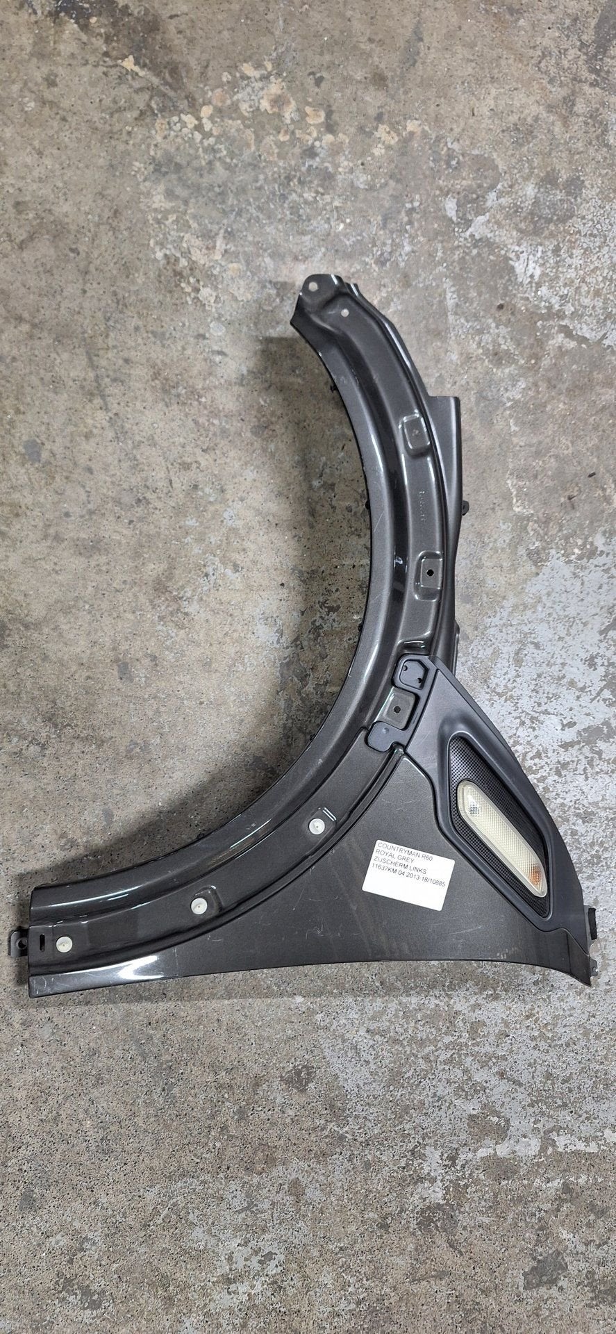 MINI Countryman R60 Spatbord Links-voor 2013 Grijs Royal Gre, Auto-onderdelen, Gebruikt, -, -, Ophalen of Verzenden