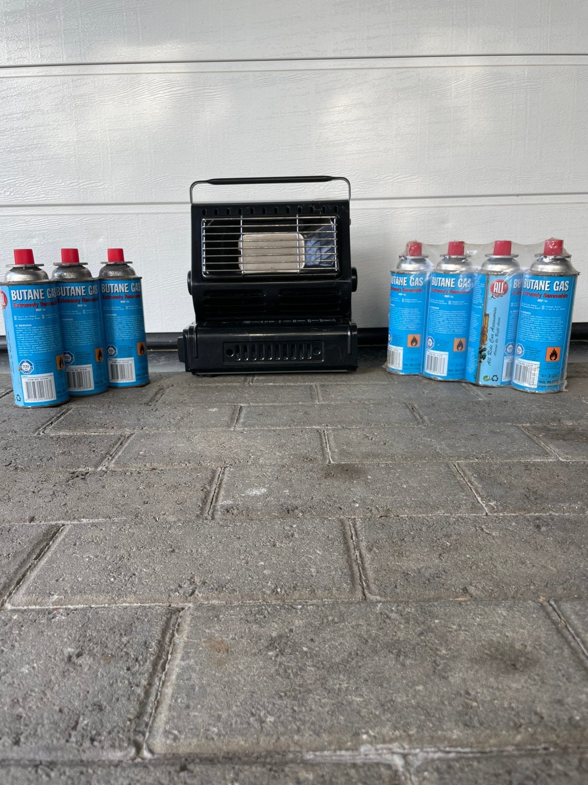 Extra buitenverwarming (gas), Ophalen