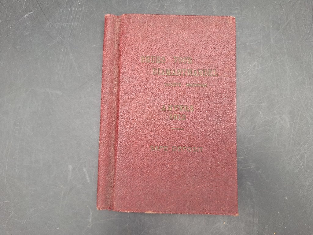 oud boekje beurs voor Diamanthandel, 1912, Enlèvement ou Envoi