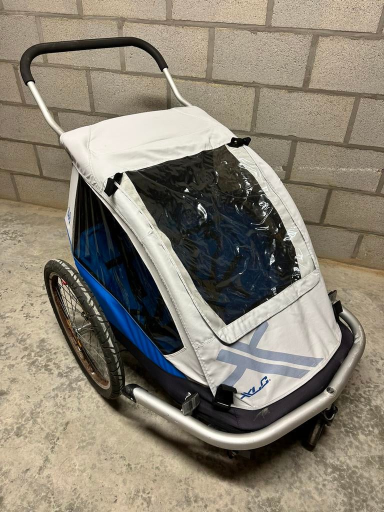 Fietskar XLC Duo voor 2 kinderen, Fietsen en Brommers, Ophalen, Gebruikt, Opvouwbaar, Kinderkar