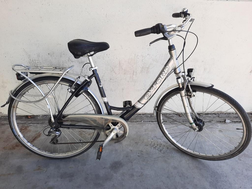 Alu Oxford damesfiets, Gebruikt, Velgrem, 47 tot 50 cm, Versnellingen