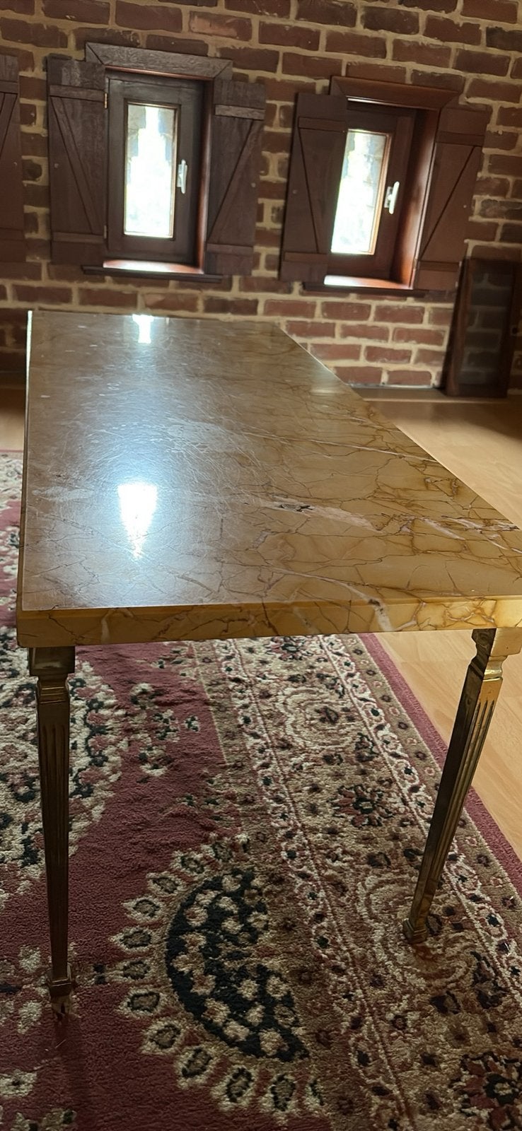 Marmeren salontafel, Ophalen, Overige materialen, Gebruikt, 100 tot 150 cm
