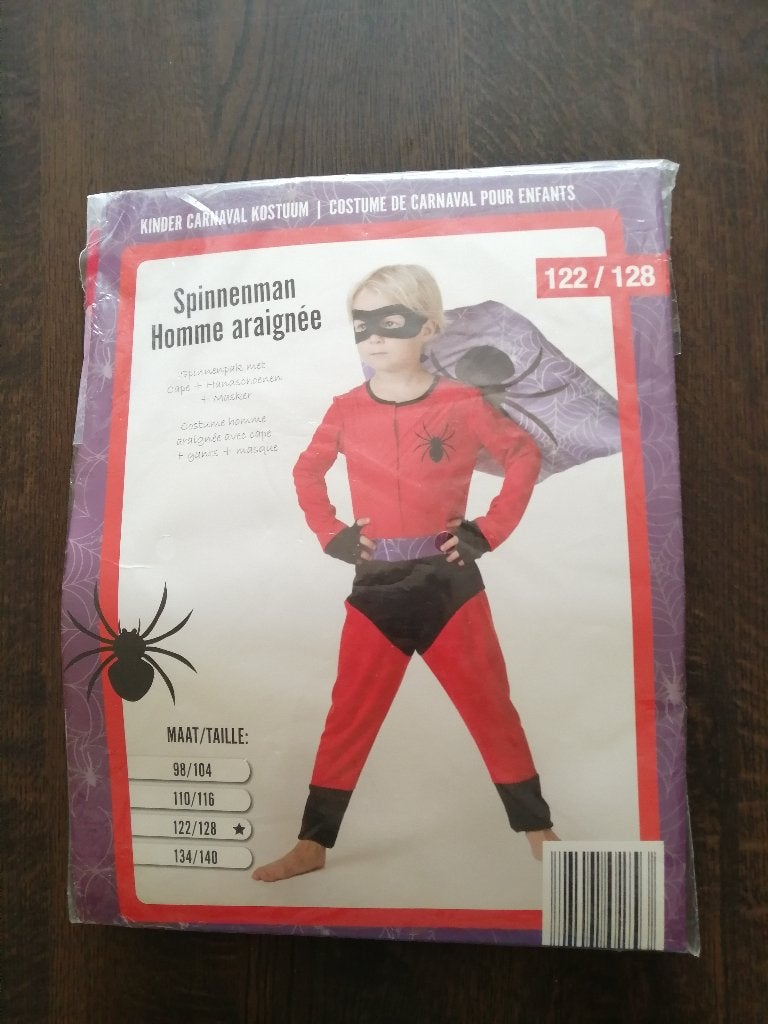 verkleedpakje spiderman 6 a 8 jaar, Enfants & Bébés, Costumes de carnaval & Déguisements, Enlèvement, Neuf