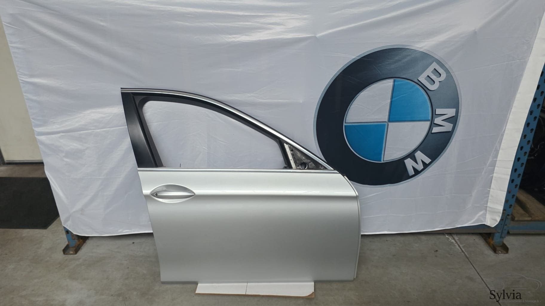 Rechts voor deur portier BMW 5 serie F10 F11 F18 Titansilver, Gebruikt, -, Deur, -
