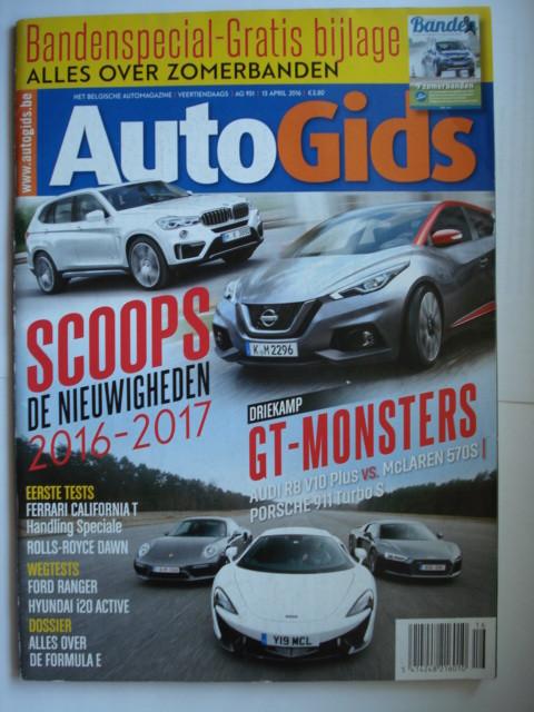 AutoGids 951 Audi R8 V10 Plus McLaren 570S Porsche 911 Turbo, Verzenden, Gelezen, Algemeen
