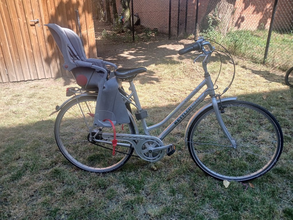 Kettler damesfiets + Römer kinderzitje, Gebruikt, 1 zitje, Ophalen, Overige merken
