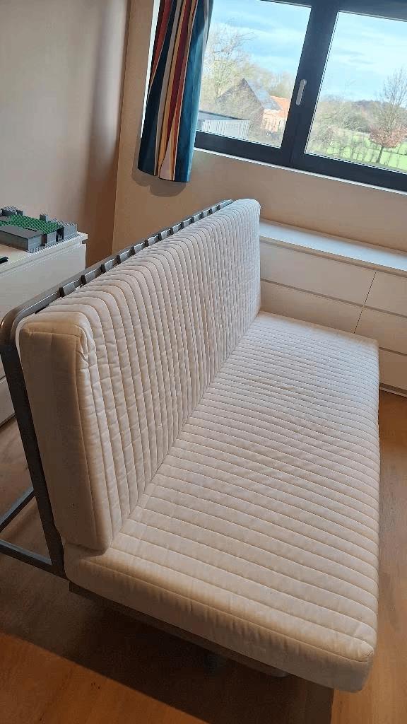 Ikea 3-zits slaapbank Beddinge, Gris, 140 cm, Enlèvement, Utilisé