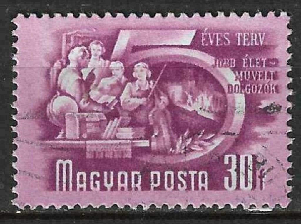 Hongrie 1950 - Yvert 931 - Plan quinquennal (ST), Envoi, Affranchi