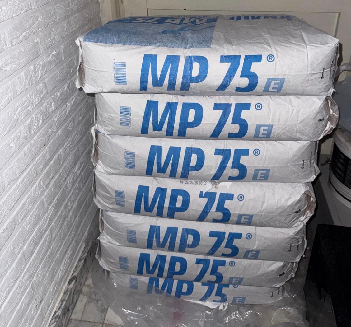 Gipspleister Knauf MP 75 E 25 kg, Ophalen, Zo goed als nieuw