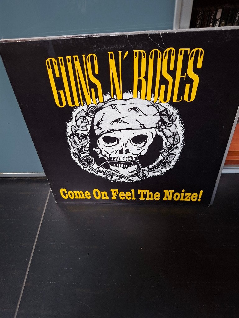 lp - guns n roses - come on feel the noize - wlbl - bak 3, LP, Heavy metal, Gebruikt, Fotohoes