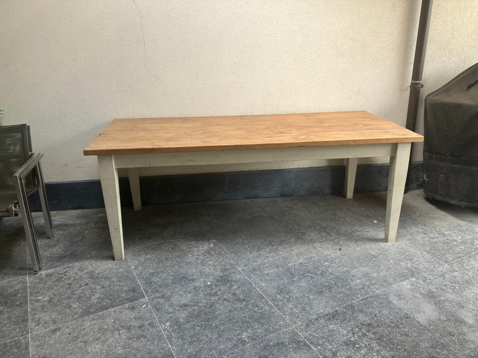 Eettafel 215 cm x 93 cm, Huis en Inrichting, Tafels | Eettafels, Ophalen, Gebruikt, 200 cm of meer, 50 tot 100 cm