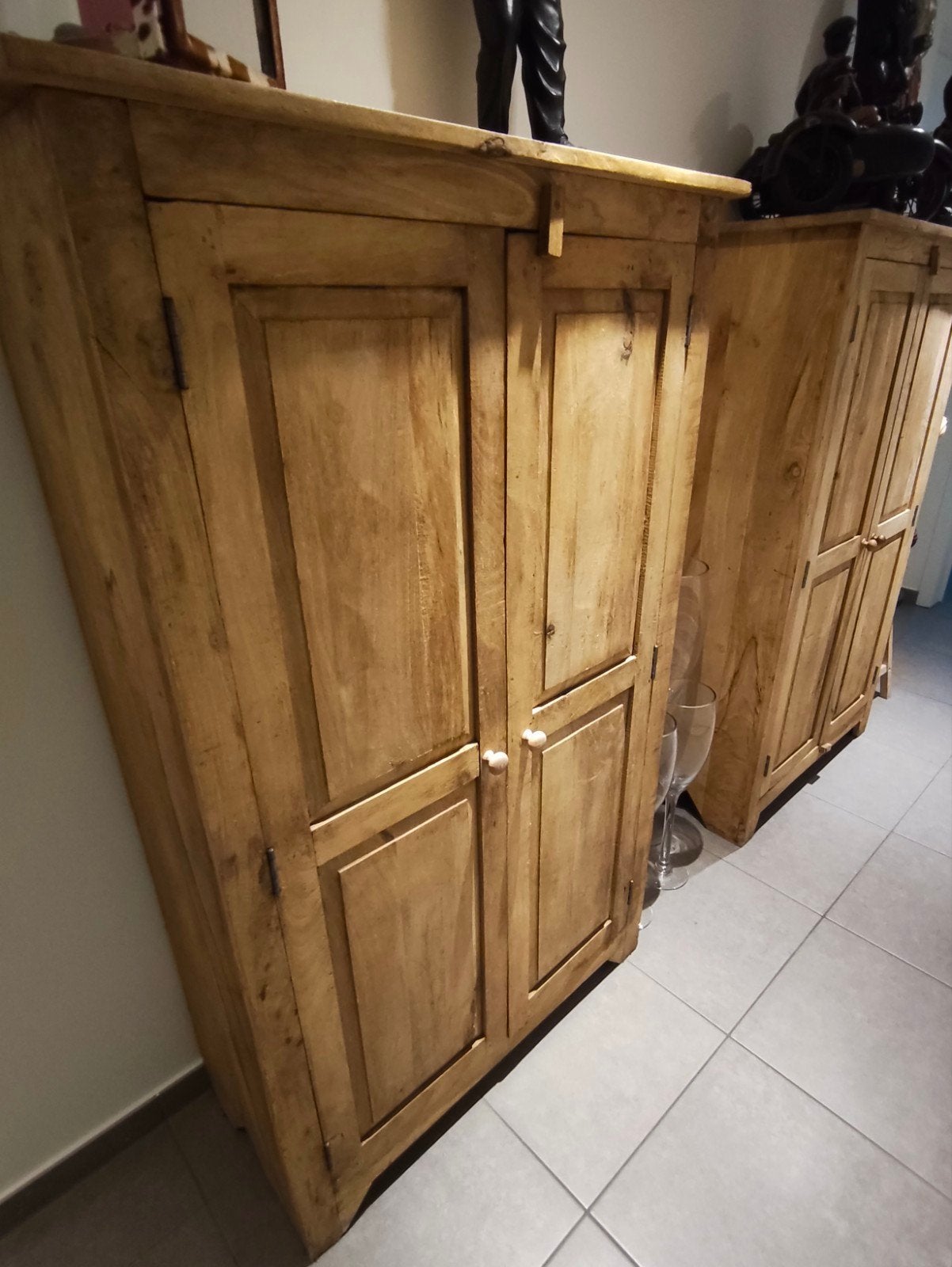 set massief houten kastjes, Huis en Inrichting, Ophalen, 40 tot 80 cm, 70 tot 120 cm, 120 tot 170 cm