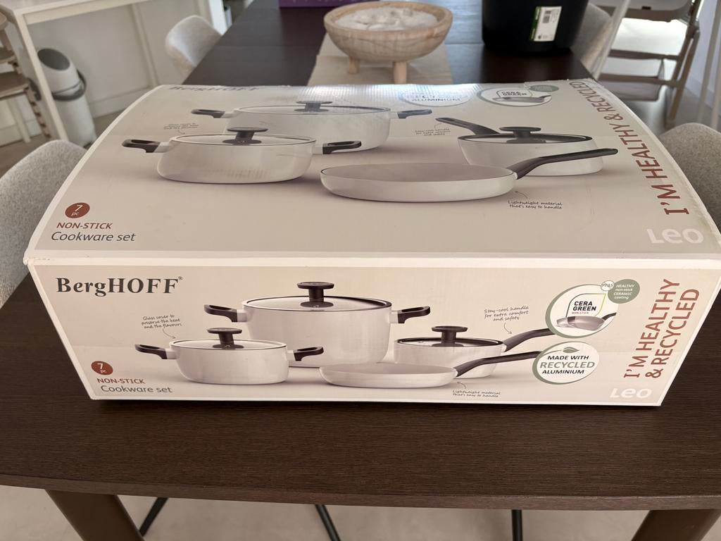 Berghoff Leo 7-delige pannenset NIEUW, Huis en Inrichting, Keuken | Potten en Pannen, Ophalen, Pannenset