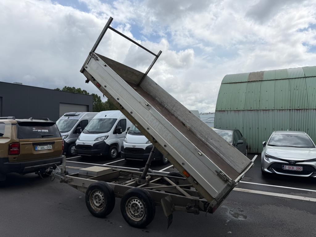 Saris 3-zijdige kipper 2700kg met oprijplaten, Auto diversen, Aanhangers en Bagagewagens, Ophalen, Gebruikt
