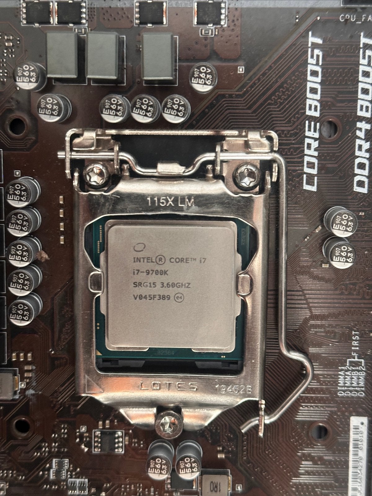 Intel Core i7-9700K, Computers en Software, Processors, Zo goed als nieuw, 8-core, 3 tot 4 Ghz, Ophalen of Verzenden