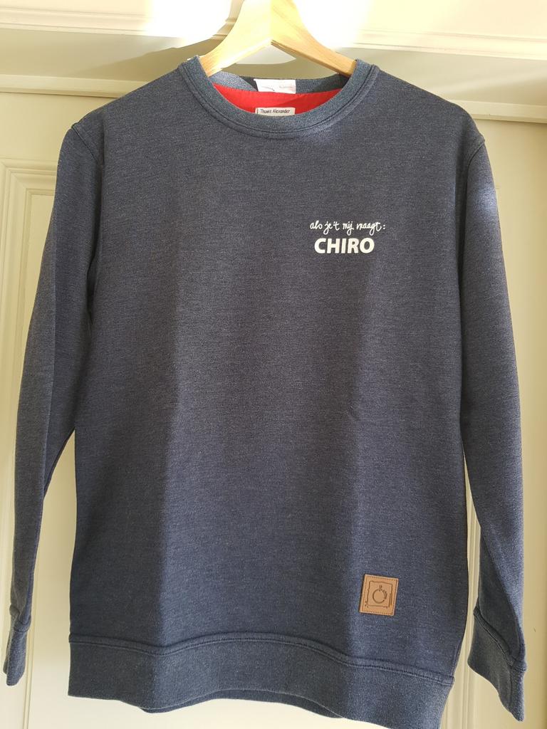 Chiro sweater maat 14/XS, Comme neuf, Chiro, Bleu, Enlèvement