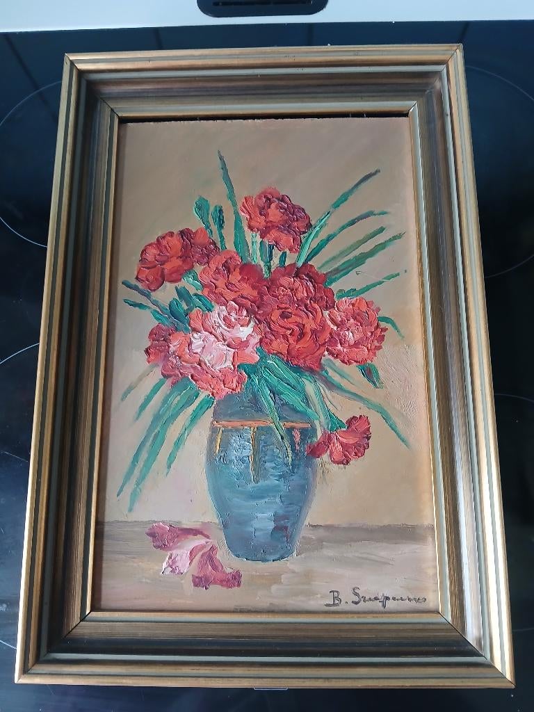 Tableau motif floral, Antiquités & Art, Enlèvement