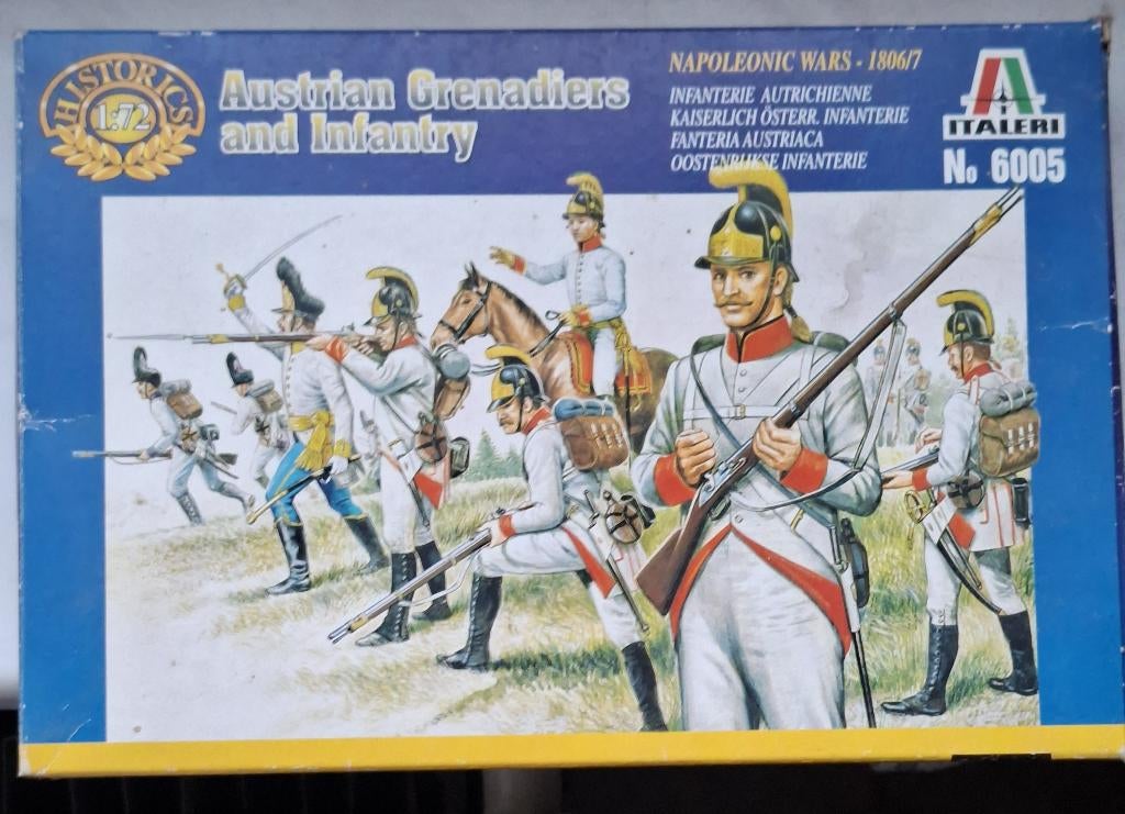 Oosterijkse grenadiers en infanterie, Hobby en Vrije tijd, Ophalen of Verzenden, Zo goed als nieuw, 1:50 of kleiner, Figuur of Figuren
